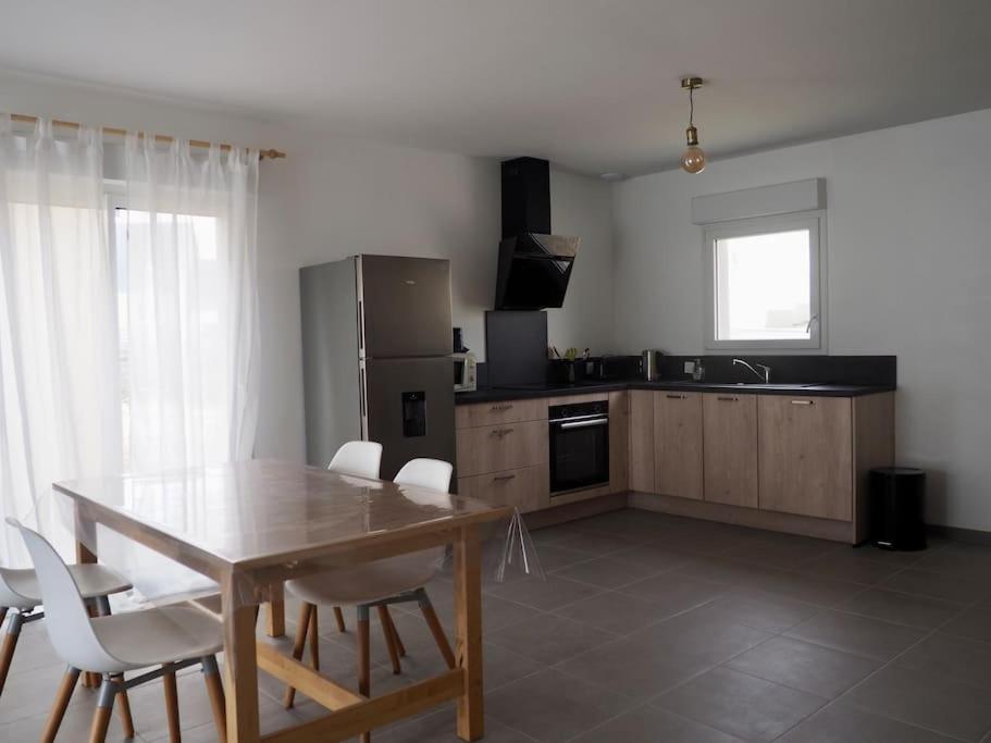Maison 6-8 Personnes 3 Chambres Les Pieux Luaran gambar